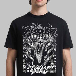 Rob Zombie The Great Satan Gildan Tee Exclusive Rock Band Shirt
